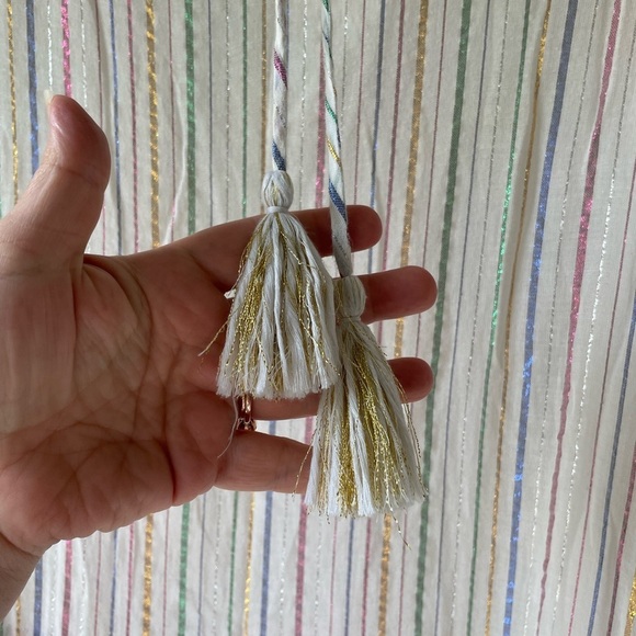 Apiece Apart Striped Metallic Maxi Dress Size 4 - Picture 7 of 14